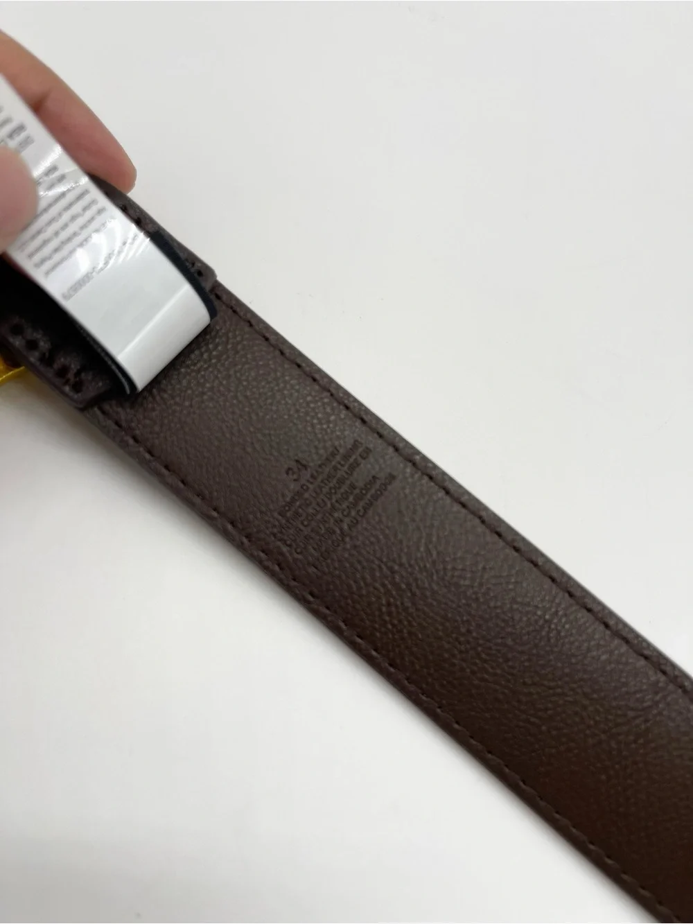 True Religion Double Horseshoe Belt Brown Gold Size 34 Brand New NWT Y2K